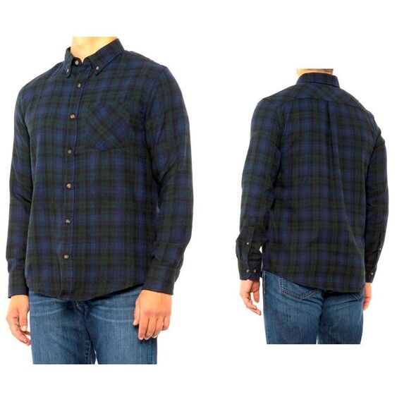 CLOUDVEIL MOUNTAINWORKS Blackwatch Plaid Flannel Stretch Shirt-L NWT! - Picture 1 of 8